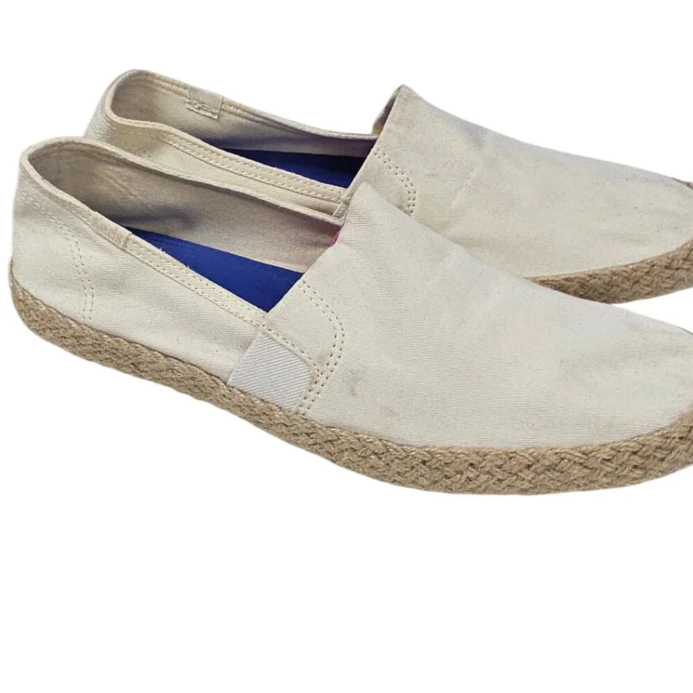 Keds Ortholite Slip On Shoes, Espadrilles, Striped, Cream, Casual, Set of 2, 9.5 - Picture 9 of 12